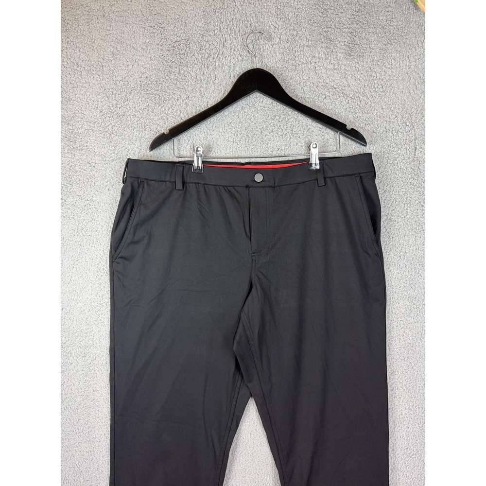 Redvanly Pants Mens 42x34 Black Golf Performance Stretch Tapered Khakis 2XL Mens
